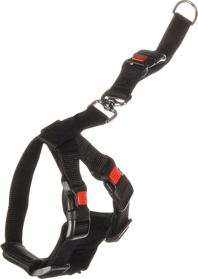 Flamingo Hundegeschirr Autogeschirr Größe S - Schwarz 35-50 cm