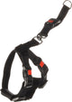 Flamingo Hundegeschirr Autogeschirr Größe S - Schwarz 35-50 cm