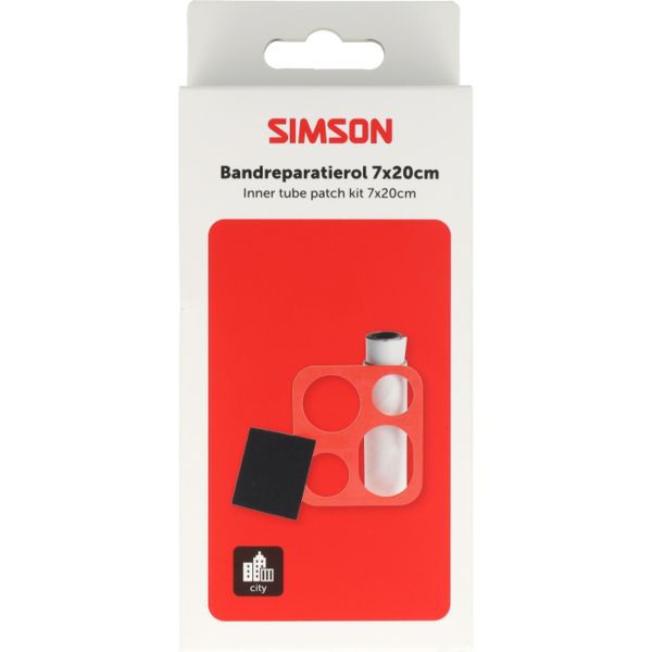 Simson Reifenreparaturrolle mit Schablone 7x20cm