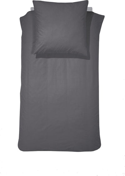 Cinderella Morning 1-Personen-Bettbezug-Set 155 x 220 cm, Flanell, Anthrazit + 1 Kissenbezug 60 x 70 cm