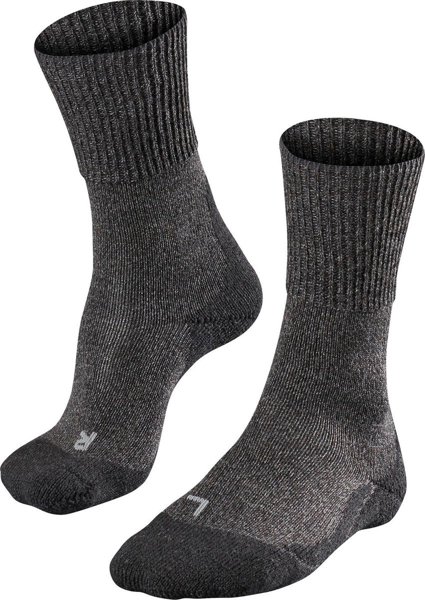 Falke TK1 Wool Anti-Blister Wandersocken aus dickem Woll-Funktionsmaterial Herren Grau - Größe 44-45
