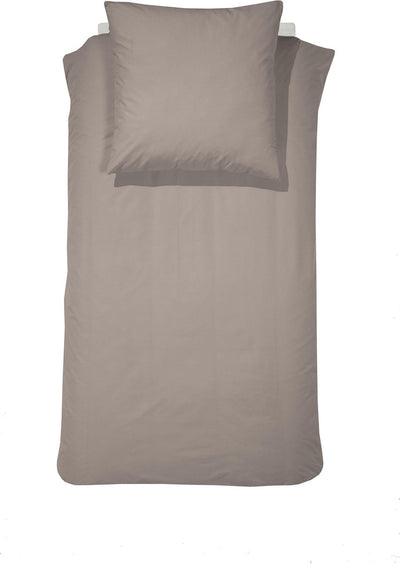 Cinderella Morning 1-Personen-Bettbezug-Set 155 x 220 cm, Flanell, Taupe + 1 Kissenbezug 60 x 70 cm