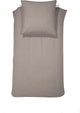 Cinderella Morning 1-Personen-Bettbezug-Set 155 x 220 cm, Flanell, Taupe + 1 Kissenbezug 60 x 70 cm