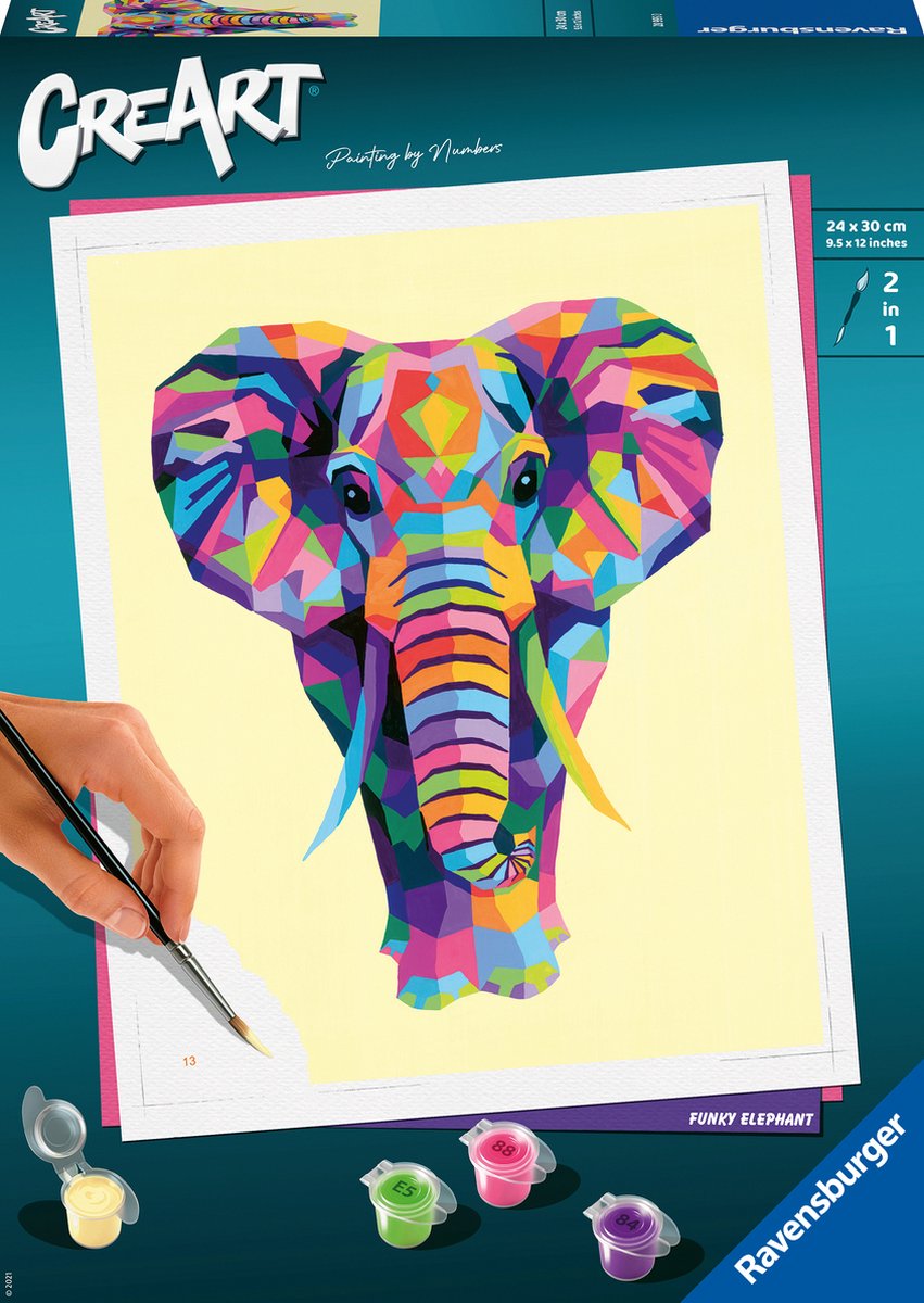 Ravensburger Kreart Painting von Number Elefant