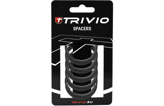 Trivio - Distanzstück 10mm 1-1 8 Carbon ud matt - 5 Stück