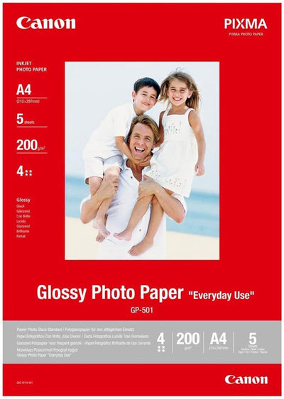 Canon GP-501 A4 Gloss Pack Fotopapier (5 Stück)