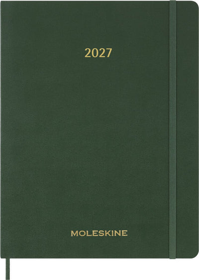 Moleskine 15-Monats-Agenda – 2027 – unverzichtbarer Planer – wöchentlich – vertikal – XXL – Myrtengrün