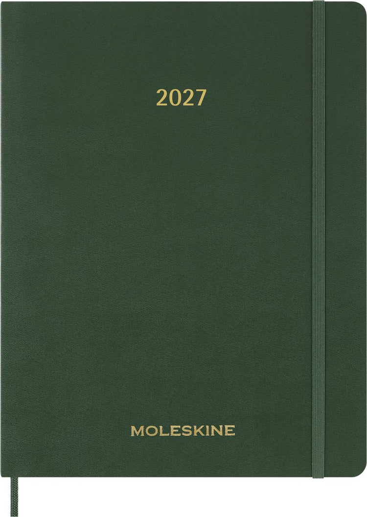 Moleskine 15-Monats-Agenda – 2027 – unverzichtbarer Planer – wöchentlich – vertikal – XXL – Myrtengrün