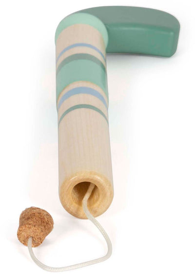 Kleine Fußhölzerpistole mit Korken