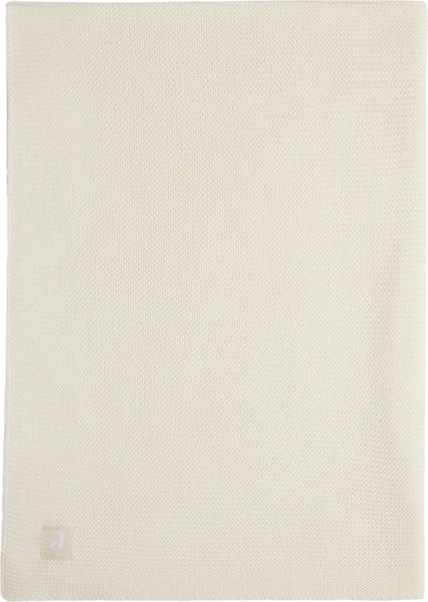 Jollein – Kinderbettdecke 75 x 100 cm – Kinderbettdecke, Kinderbettdecke, Babydecke – Grundstrick – Elfenbein