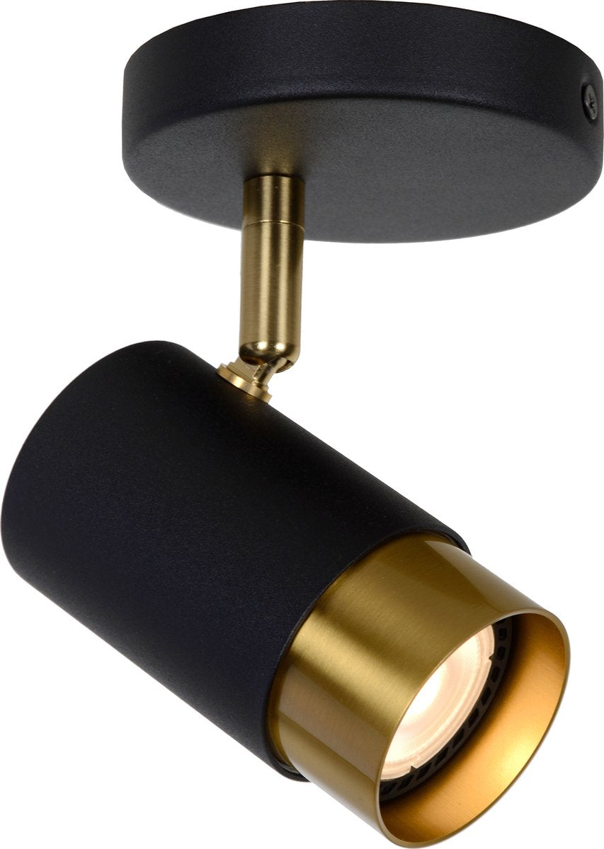 Lucide Floris - Deckenstrahler (Deckenleuchte) - ø 10 cm - 1xGU10 - Schwarz