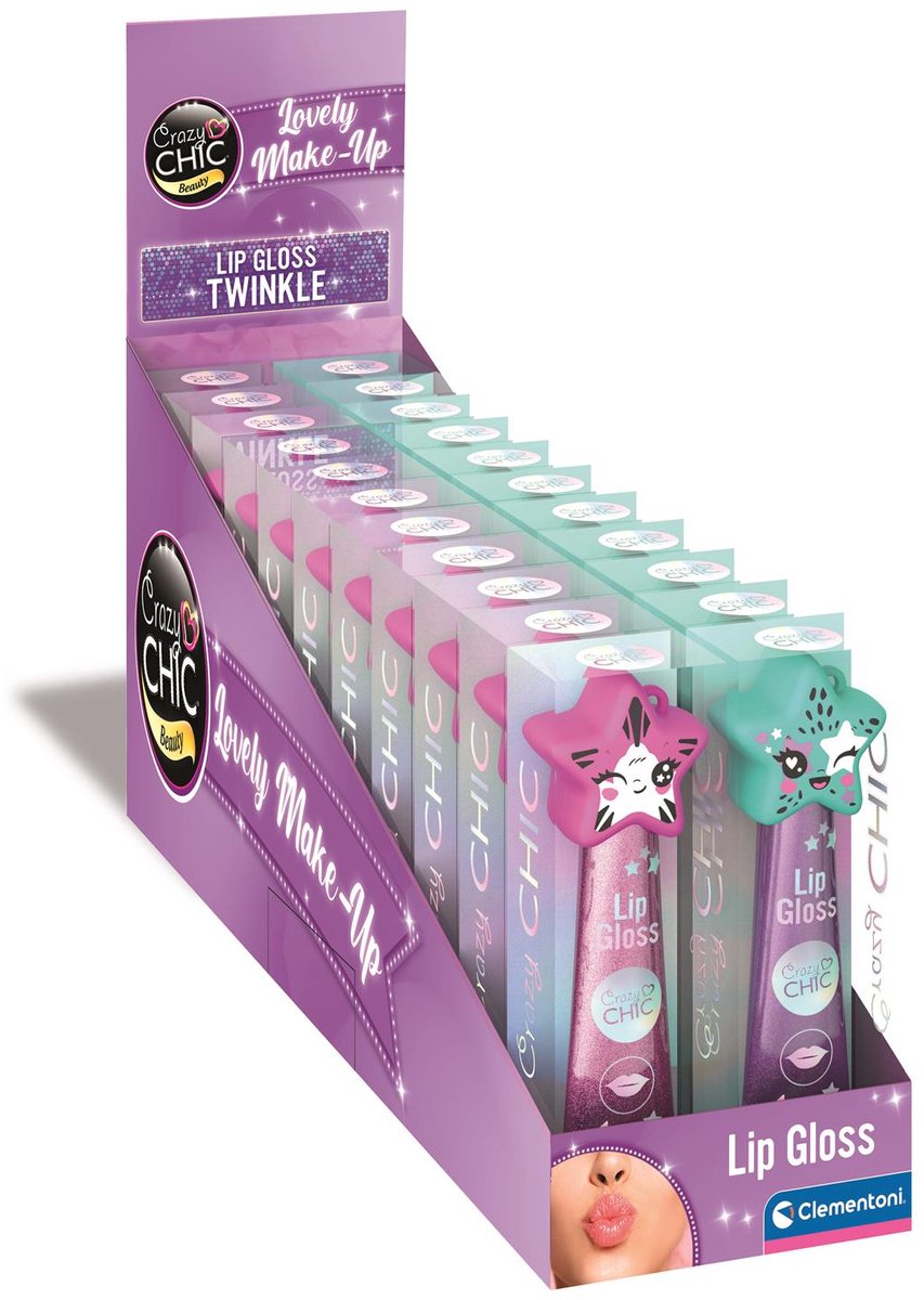 Clementoni Crazy Chic Lipgloss Star Lila Blau