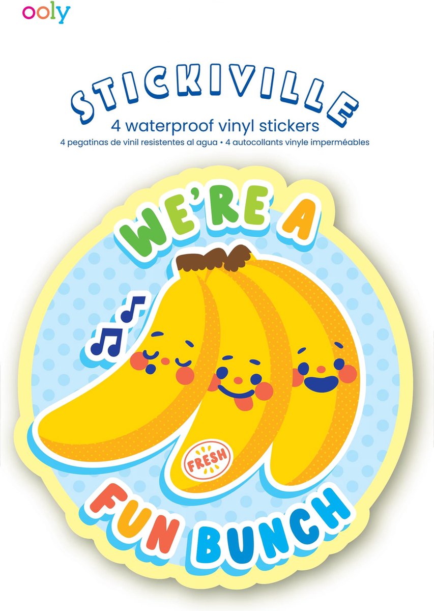 Ooly – Stickiville-Aufkleber: Obstfreunde – Vinyl (4 gestanzt)