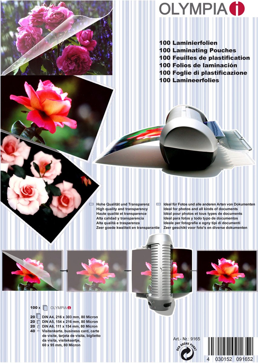 Olympia-Laminierfolien-Set