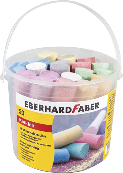 Eberhard Faber Eberhard Faber EF-526599 Bürgersteig Kreide Glitzer 100 Stück in Mülleimer