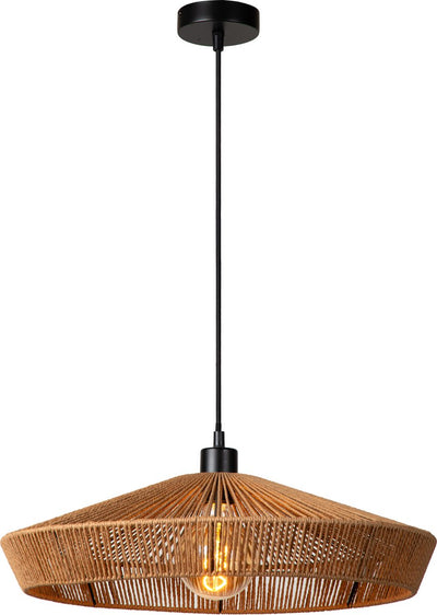 Lucide Yunkai - Hängelampe - ø 50 cm - 1xE27 - Natur - Japandi