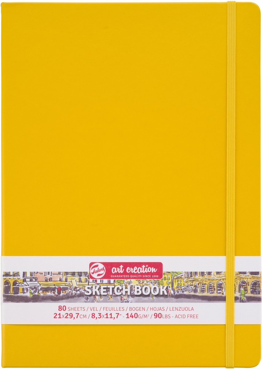 Talens Art Creation Skizzenbuch Goldgelb 21 x 29,7 cm 140 g 80 Blatt