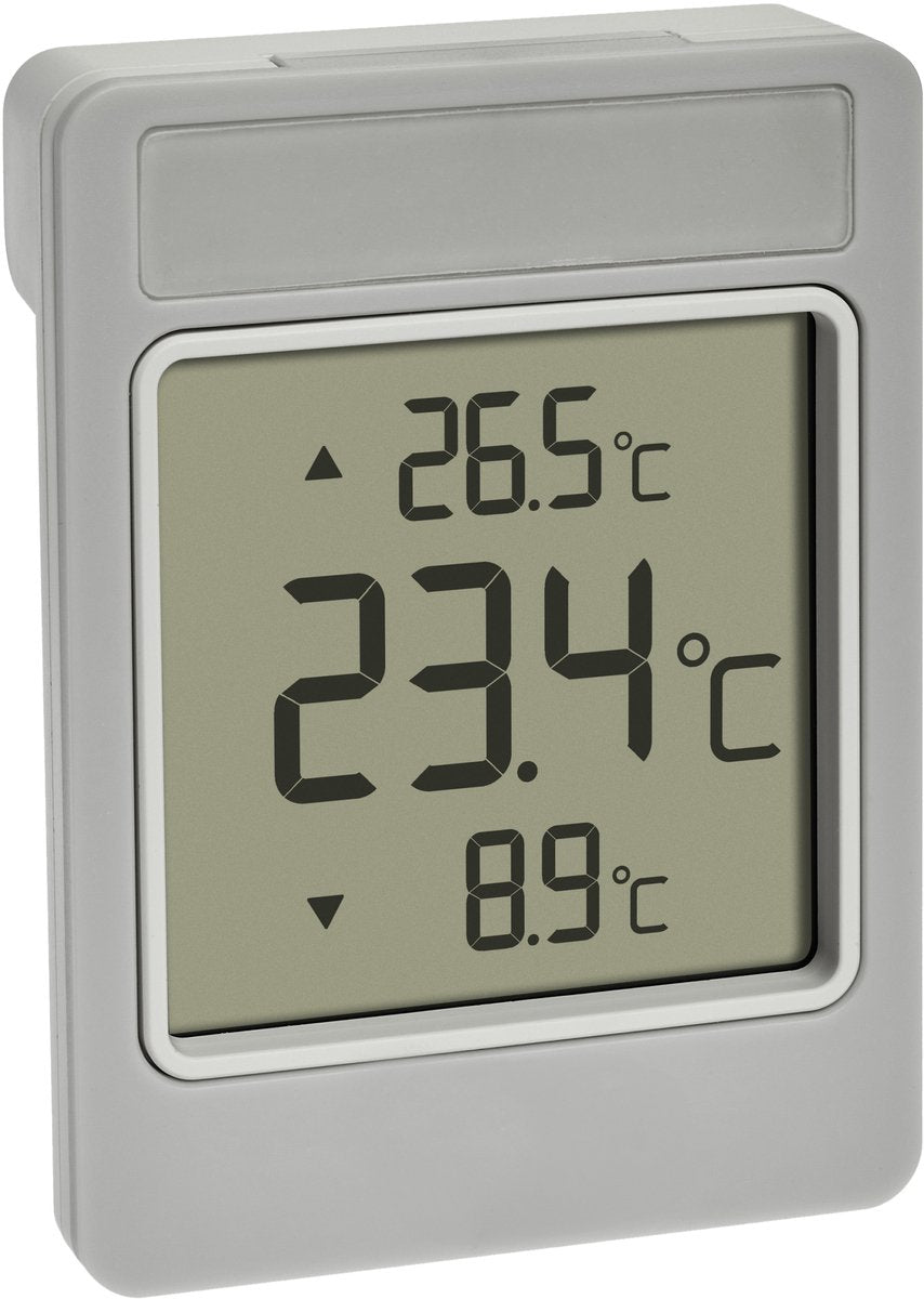 Tfa Dostmann Digitales Fensterthermometer Windoo 30.1067.15 Fensterthermometer Grau