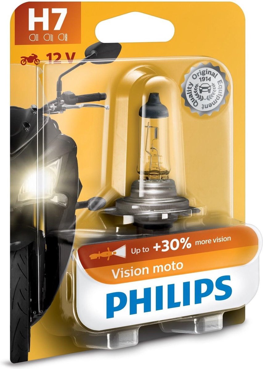 Philips Motorradlampe H7 Vision Moto 12V 55W weiß