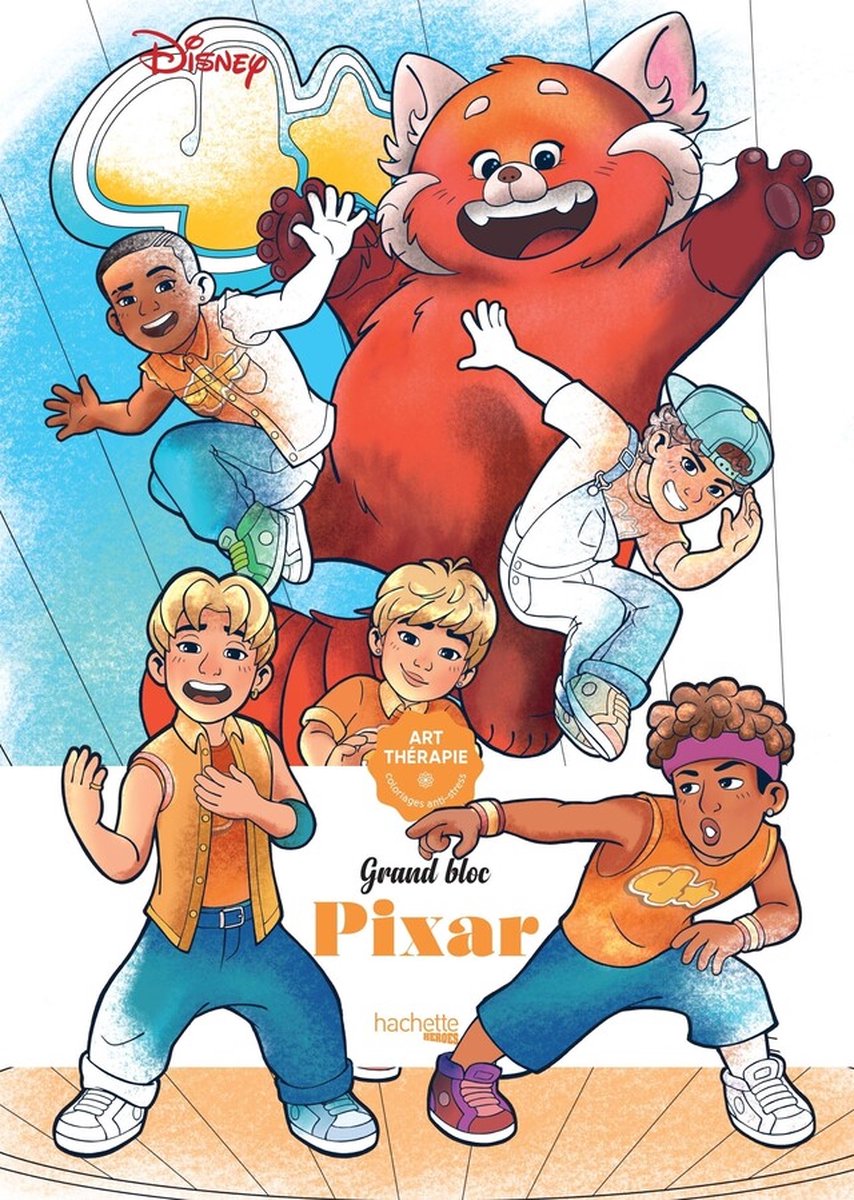 Hachette Helden Grand Bloc Disney – Pixar – Malbuch für Erwachsene