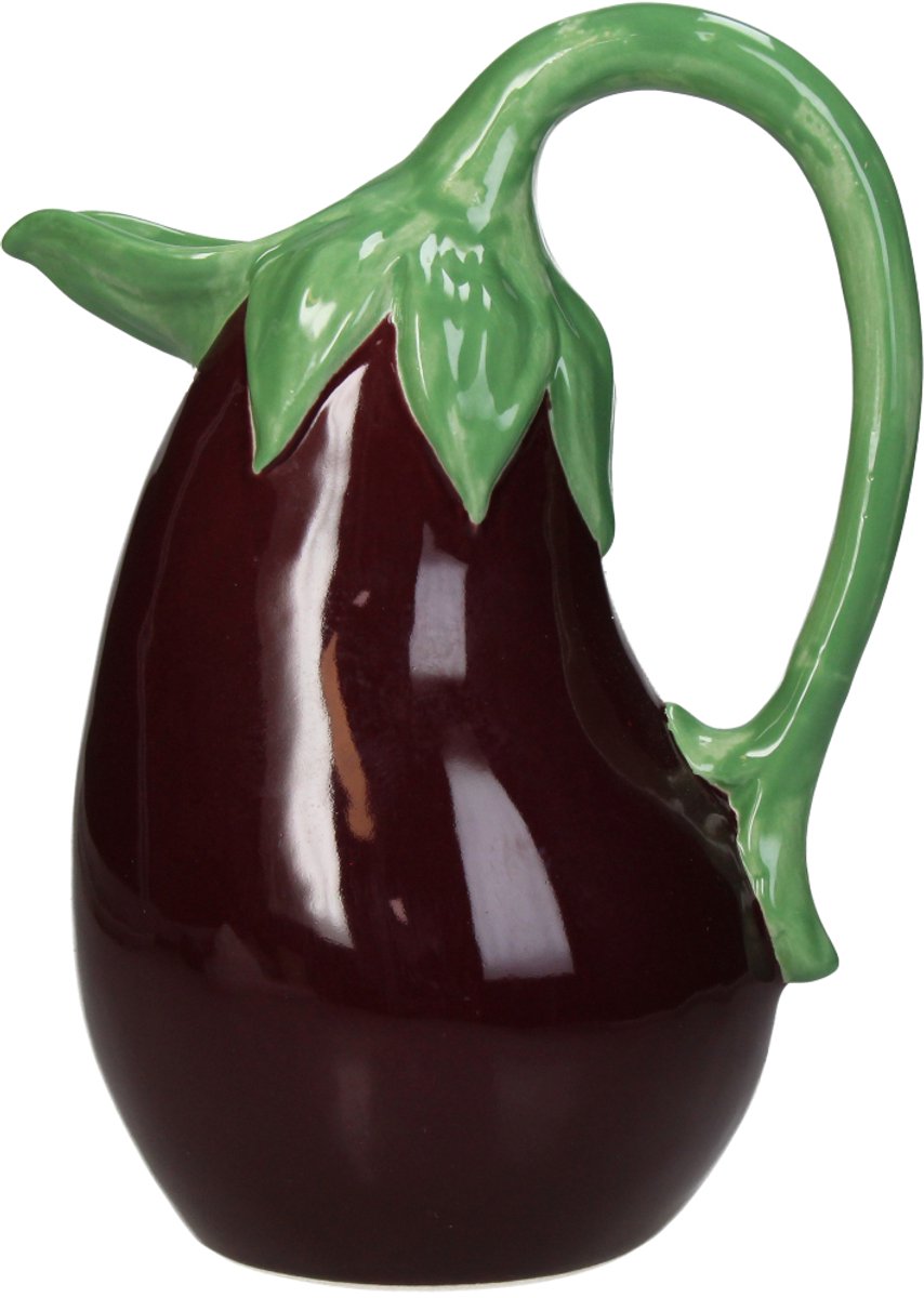 HD Collection Vase Aubergine Steingut 15,7x12,3x21cm