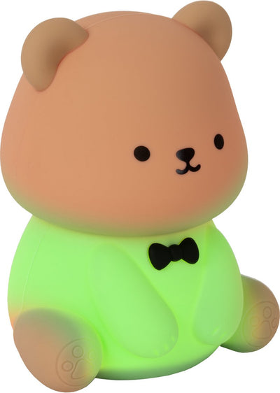 Lucide Pincha Bear - wiederaufladbare Nachtlampe Kinderzimmer - wiederaufladbarer Akku - LED 3 Stufendimmung - 1x0,5w 2100k - RGB - braun | wesentlich