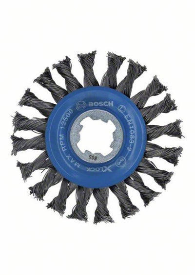 Bosch Zubehör Tellerbürste schwer für Metall-X-Lock, gedreht, 115 mm, 0,5 mm, 12 mm 2608620731 1 Stück(e)