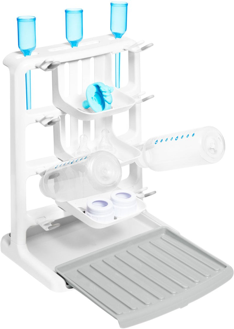 Munchkin Flaschen-Trockenständer – Flaschen-Trockenständer – platzsparender Trockenständer – geeignet zum Trocknen von Flaschen, Saugern, Schnullern und anderen Baby-Accessoires
