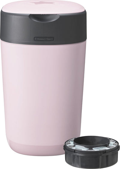 Tommee Tippee Twist Click Windelbehälter – für bis zu 33 Windeln – 1 Nachfüllkassette – Rosa