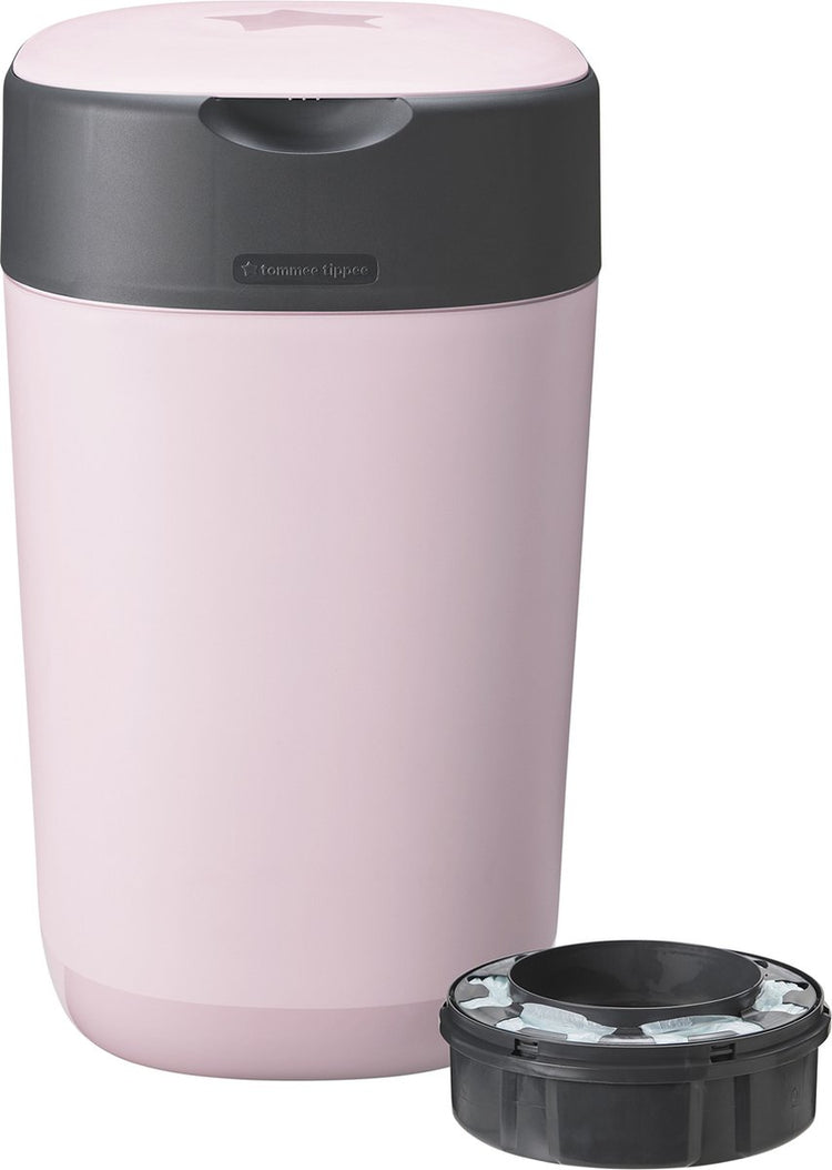 Tommee Tippee Twist Click Windelbehälter – für bis zu 33 Windeln – 1 Nachfüllkassette – Rosa