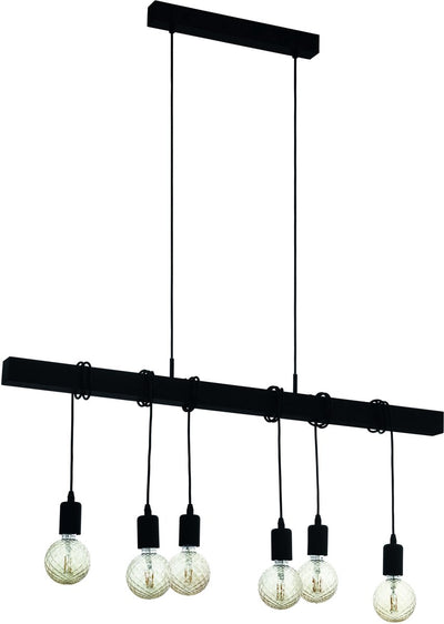 Eglo Townshend Hängelampe – E27 – 100 cm – Schwarz