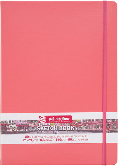 Talens Art Creation Skizzenbuch Korallenrot 21 x 29,7 cm 140 g 80 Blatt