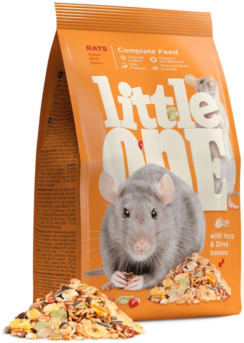 Little One Futter für Ratten – Rattenfutter – 900 g