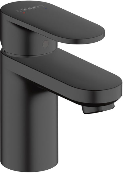 Hansgrohe Lackmischung – Waschtisch-Mischbatterie – Einhebelbedienung – ohne Ablaufgarnitur – Größe 70 mm – mattschwarz