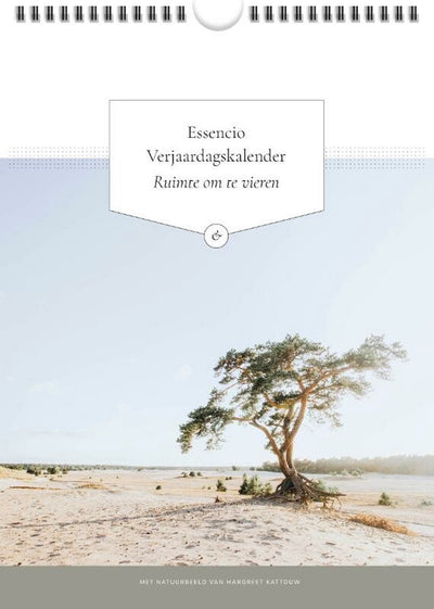 Essencio Geburtstagskalender – Raum zum Feiern – Naturfotos – inspirierende Zitate – Natur in den Niederlanden