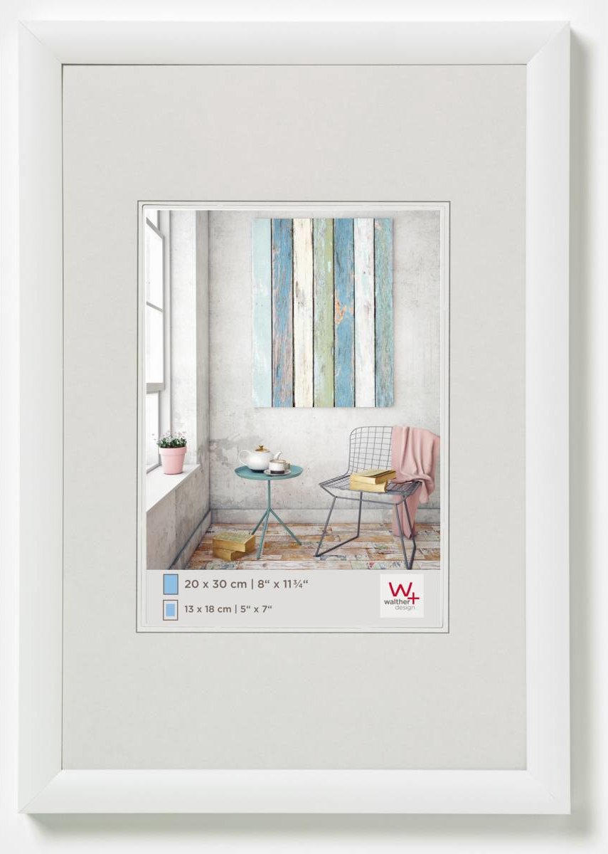Walther trendstyle - Kunststoffrahmen - Fotogröße 30x40 cm - weiß