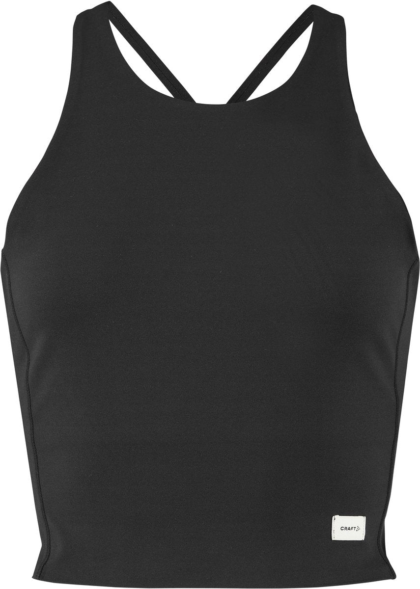 Craft Collective kurzes Singlet mit Damen-Sportshirt – Schwarz