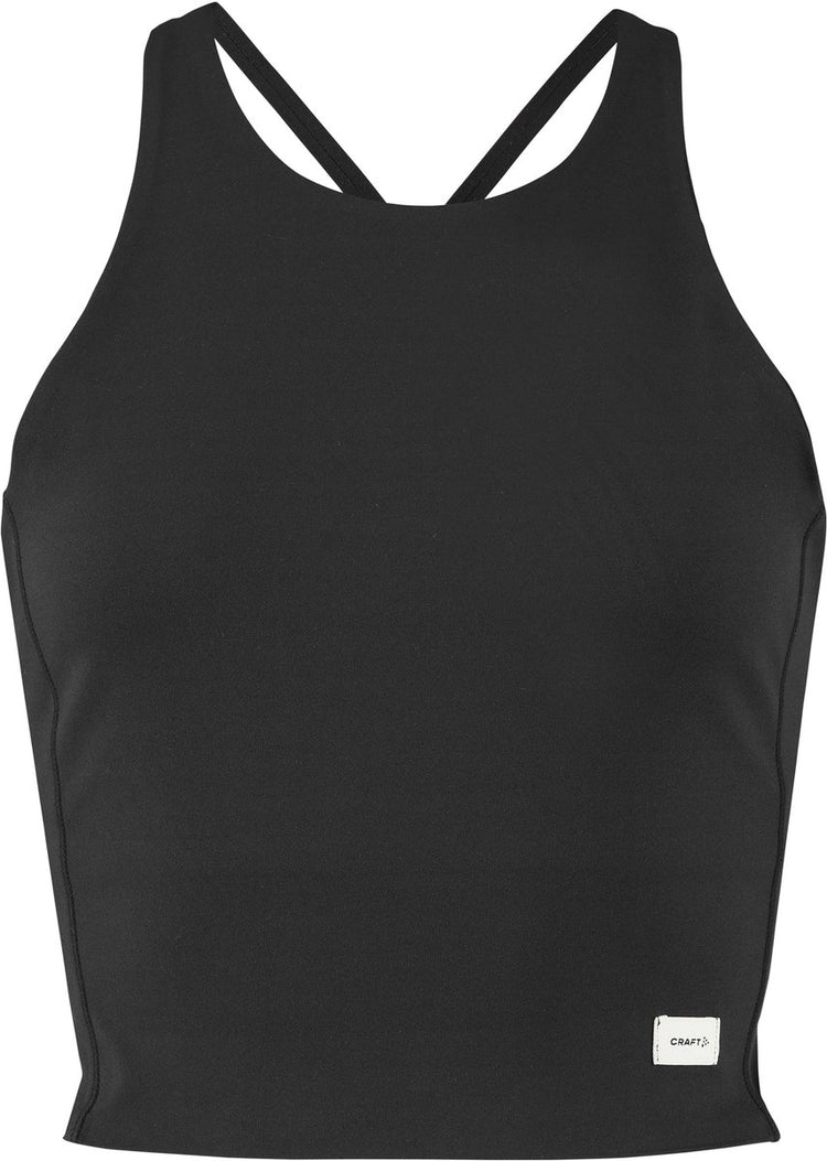Craft Collective kurzes Singlet mit Damen-Sportshirt – Schwarz