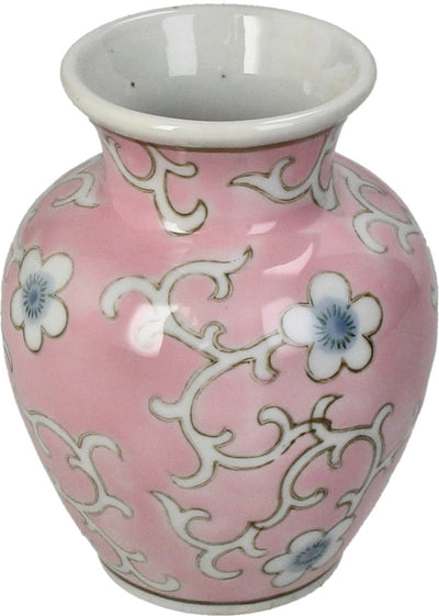 HD Collection Vase Porzellan rosa 9,5x9,5x12cm
