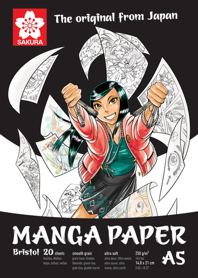 Sakura Manga Paper A5, 250 g, 20 Blätter