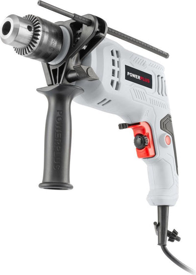 Powerplus Elektro-Schlagbohrmaschine POWC10110 – 2 in 1: Bohrmaschinen und Schlagbohrmaschinen, 550-W-Bohrmaschine, Links- und Rechtsschrauben