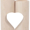 Playwood Holz-Teelichthalter Herz, 2 Stück.