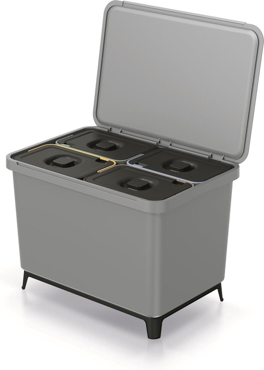 Prosperplast - Keden Systema Abfallbehälter - 4x10l - Grau