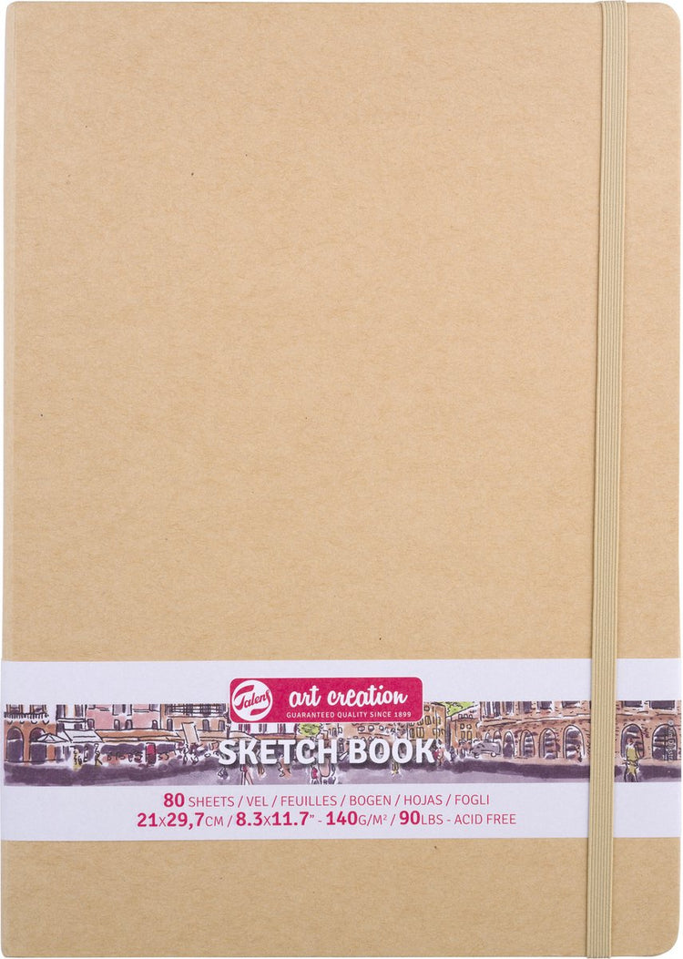 Talens Art Creation Skizzenblock 21 x 29,7 cm – 80 Blatt – Kraftpapier
