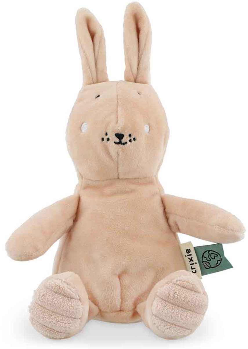 Trixie umarmt Frau. Hase – 0m+ – schön als Geburtsgeschenk – recycelter Stoff