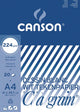 Canson Zeichenblock c à Grain 224 g m² Format 21 x 297 cm (A4)