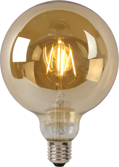 Lucide g125 - Glühlampe - ø 12,5 cm - LED dimmbar - E27 - 1x8W 2700K - Bernstein