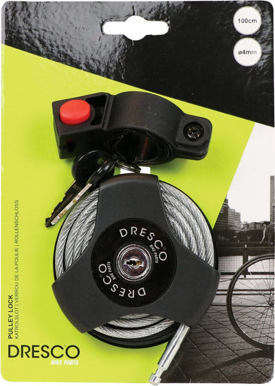Dresco Kabel-Spiralschloss-Rollenschloss 100 cm ø4 mm