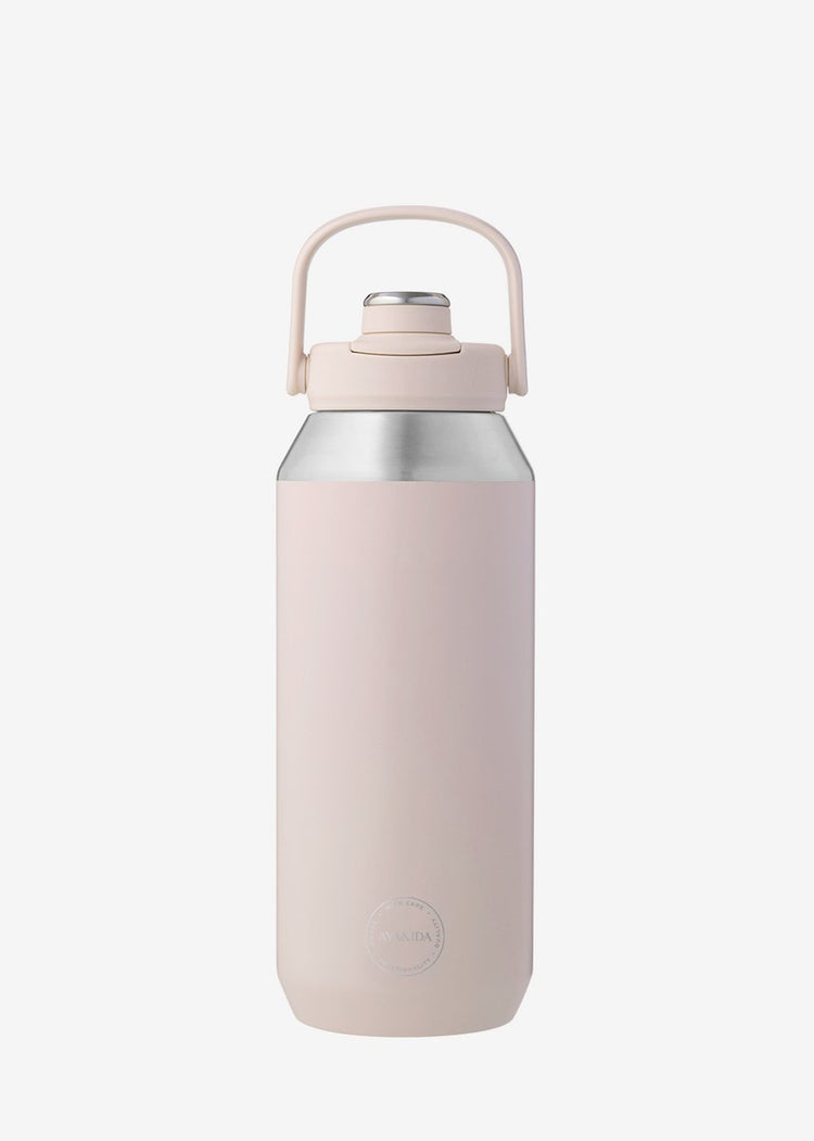 Aya ida aya ida - Sportflasche - Trinkflasche - Thermosflasche - Wasserflasche - Edelstahl - 950 ml - Soft Rose