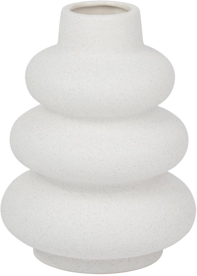 Arti Casa Vase in hellem, modernem Design – dekorative Vase für Blumen und Inneneinrichtung – runde Vase mit organischer Form – ø14,5 x 19 cm
